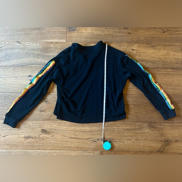 Disney Mickey Mouse Rainbow Quarter Zip Crop Top - Picture 3 of 3